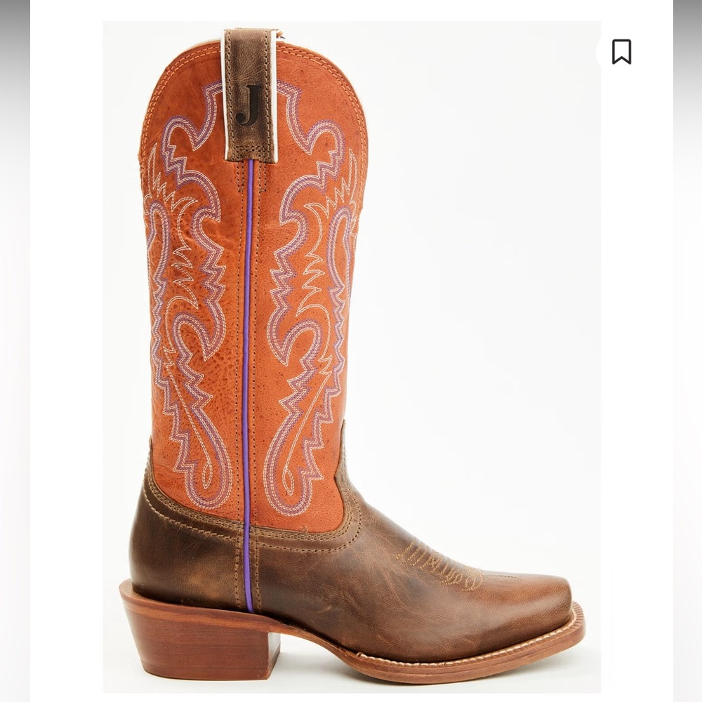 JUSTIN WOMEN'S BREAKING NEWS WESTERN BOOTS - SQUARE TOE
